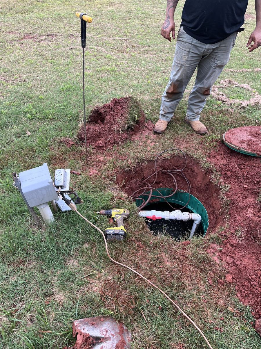 Panel installation paired with monitoring equipment.