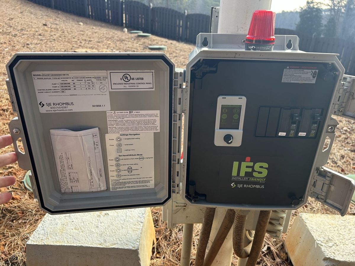 Lift station control panels — we install, service, and troubleshoot these every week.